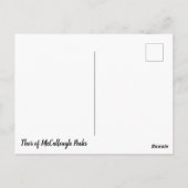 トール・マッカルーピークスワイルドホース ポストカード (裏面)