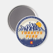 トーレイズピークコロラドフォーティーンエイズ14ersお土産 マグネット (正面/裏面)