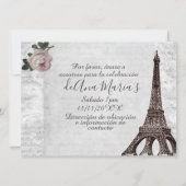 トーレエッフェルエレガンテ嘆かわしいデ・ラキンセアニェラ 招待状 (裏面)