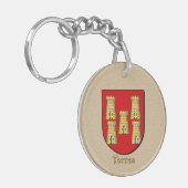 トーレスの歴史的盾とメキシコ国旗 キーホルダー (正面左)