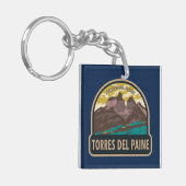 トーレスデルペイネナショナルパークチリアートヴィンテージ キーホルダー (正面左)