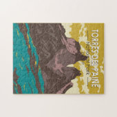 トーレスデルペイネナショナルパークチリアートヴィンテージ ジグソーパズル (横)