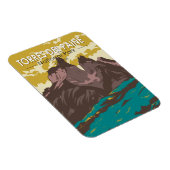 トーレスデルペイネナショナルパークチリアートヴィンテージ マグネット (右側)