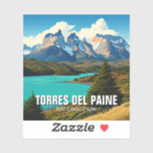 トーレスデルペイネナショナルパークチリ シール (シート)
