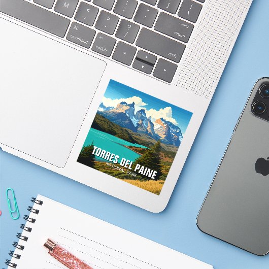 トーレスデルペイネナショナルパークチリ シール (ノートパソコンとiPhone)