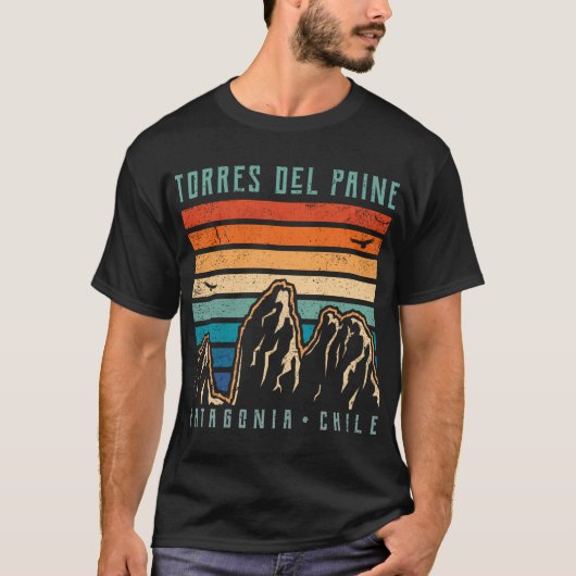 トーレスデルペインTチリ山脈 Tシャツ (正面)