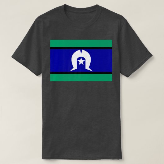 トーレス海峡の島民の国旗 Tシャツ (デザイン正面)
