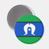 トーレス海峡アイランダー国旗国のシンボル マグネット (正面/裏面)