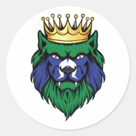 トーレス海峡諸島獅子王旗 ラウンドシール