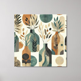 トーンとを使用自然したミニマル離れラストライン キャンバスプリント