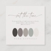 トーンウォームニュートラルカラーパレットID1020を設定する エンクロージャーカード (正面)