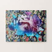 トーンクラウンイエスキリストパッション抽象芸術アート ジグソーパズル (横)