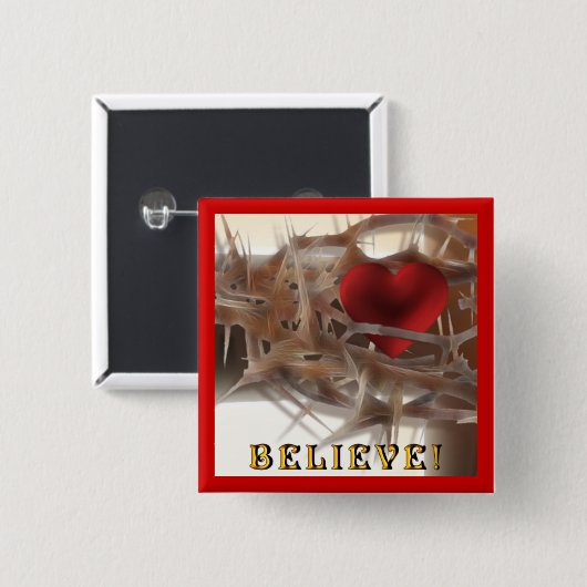 トーンズとハートボタンのクラウン 缶バッジ (正面&裏面)