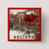 トーンズとハートボタンのクラウン 缶バッジ (正面)