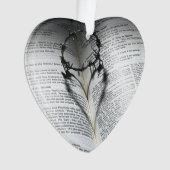 トーンズのハートと聖書 オーナメント (正面)