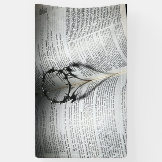 トーンズのハートと聖書 横断幕 (縦)