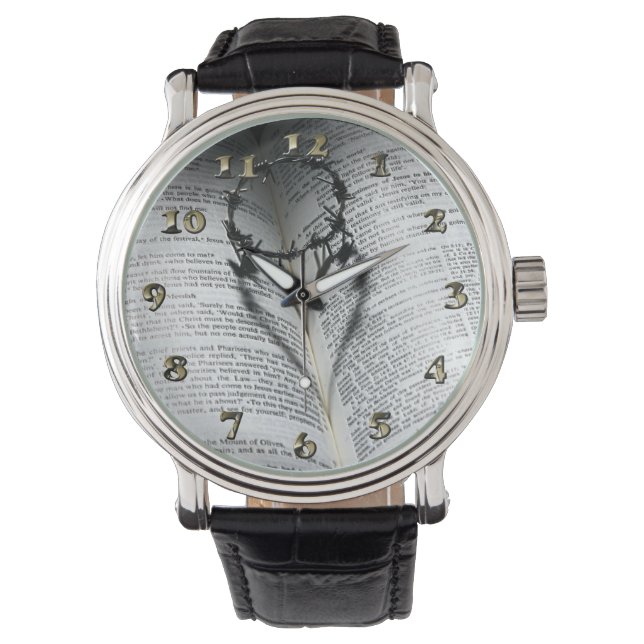 トーンズのハートと聖書 腕時計 (正面)