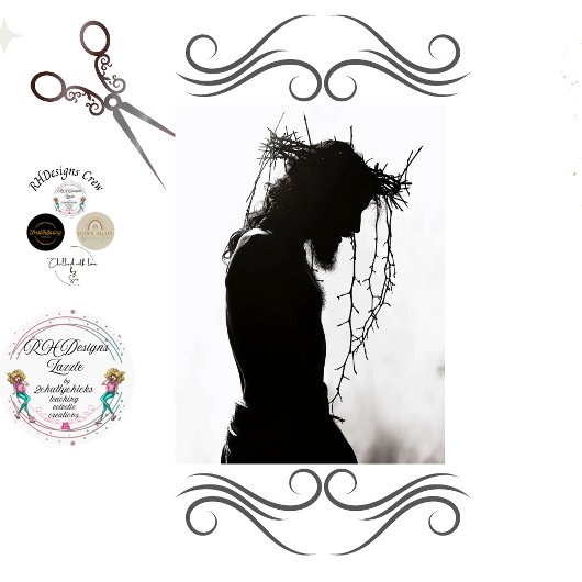 トーンズの冠が切り離されたキリスト 薄葉紙