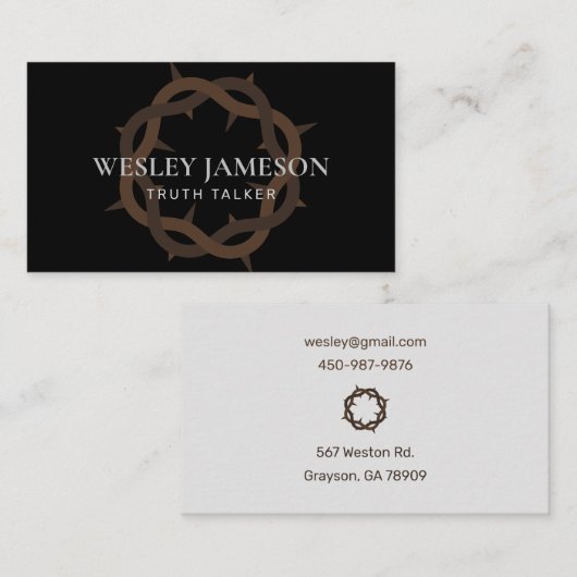 トーンズの冠 名刺 (正面/裏面)