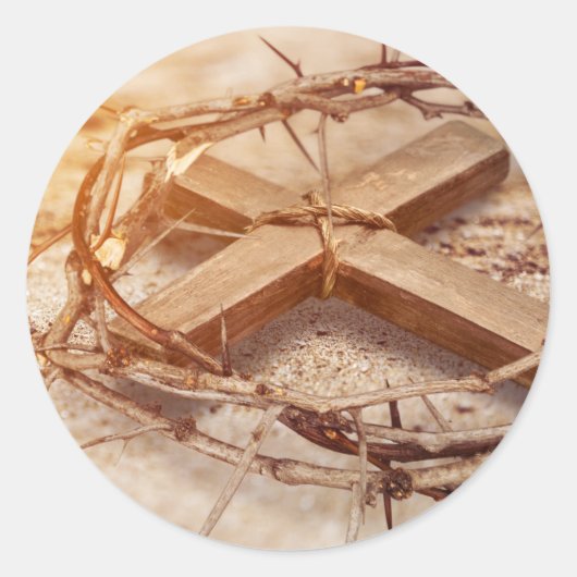 トーンズの十字架と王冠 ラウンドシール (正面)