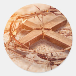 トーンズの十字架と王冠 ラウンドシール