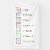 トーンズオブザスケールソルフェッジオミュージカルベビーブロック 横断幕 (縦)