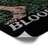 トーンズスカルバラ足中世の色フローラ ポスター (角)