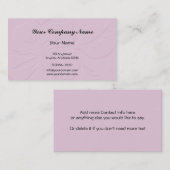 トーンハイビスカス上のピンクトーン 名刺 (正面/裏面)