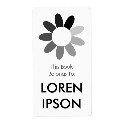 トーンフラワー ラベル (正面)