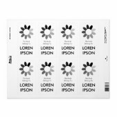 トーンフラワー ラベル (フルシート)