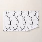 トーンブラックとホワイトトーン バスタオルセット (ハンドタオル)