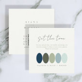 トーンブルーグリーンカラーパレットID1046の設定 エンクロージャーカード