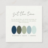 トーンブルーグリーンカラーパレットID1046の設定 エンクロージャーカード (正面)