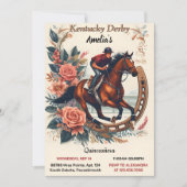 トーンホースカウボーイダービーパーティーウェスタンキンセアニェラ 招待状 (正面)