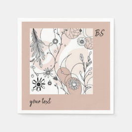 トーンミニマ自然リストボホアート スタンダードカクテルナプキン