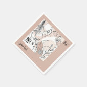 トーンミニマ自然リストボホアート スタンダードカクテルナプキン (角)