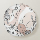 トーンミニマ自然リストボホアート ラウンドクッション (裏面)