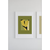 トーンモダンIIで抽象芸術シェイプがペア自然になる ポスター