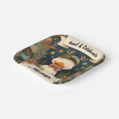 トーンワイルド迷彩柄オディアダック狩り1st birthday ペーパープレート (傾斜あり)