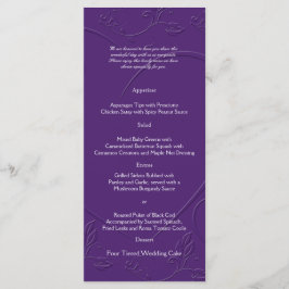 トーン上の紫色のトーンのリンクハートメニュー メニュー