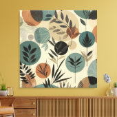 トーン付きミニマリストのベジタールライ自然ンアート キャンバスプリント (インサイチュ (リビング))