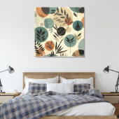 トーン付きミニマリストのベジタールライ自然ンアート キャンバスプリント (インサイチュ (寝室))