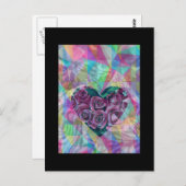 トーン数々のハート ポストカード (正面/裏面)