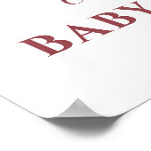 トーン自然ボホレインボーベビーシャワーウェルカムサイン ポスター (角)