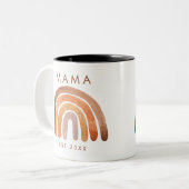 トーン自然ボホレインボーマムコーヒーマグ コーヒーマグカップ (正面左)