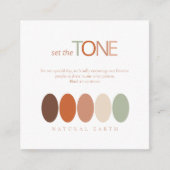 トーン自然地球カラーパレットID983を設定する エンクロージャーカード (正面)