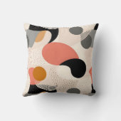 トーン自然抽象芸術モダンミニマリスト幾何学模様 クッション (裏面)