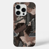 トーン自然抽象芸術素朴なリボンテクスチャ Case-Mate iPhoneケース (裏面)