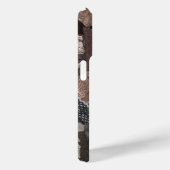 トーン自然抽象芸術素朴なリボンテクスチャ Case-Mate iPhoneケース (裏面 / 右)