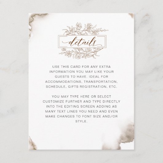 トーン自然水カラー詳細 エンクロージャーカード (正面)